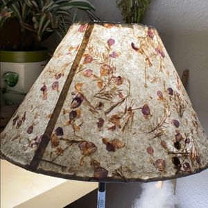 Earth priestess pressed flower lampshade